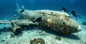 Em 2019, Bahrein afundou um Boeing 747 de 70 metros no mar e criou um parque subaquático gigante para mergulhadores