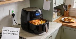 Air Fryer ou forno: qual economizar luz de verdade