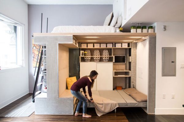 Projeto transforma apartamento minúsculo em espaços confortáveis