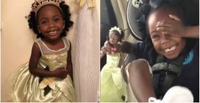 Menina de 3 anos se emociona ao ganhar boneca negra de presente