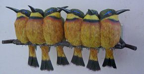 Artista holandês usa papel e aquarela para criar pássaros realistas