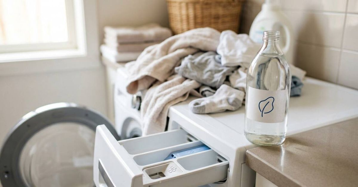 Colocar vinagre no compartimento do amaciante da máquina de lavar roupa: para que serve e por que é recomendado?