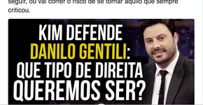 Dimenstein: Kim Kataguiri faz a melhor defesa de Danilo Gentili