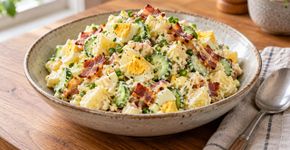 Salada japonesa de batata e ovo com bacon: uma receita cremosa e fácil de preparar