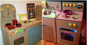 [GALERIA DE FOTOS] 14 cozinhas de papelão para as crianças brincarem