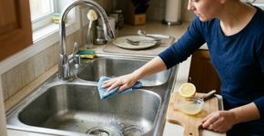 A pia ficou com manchas depois de cozinhar? Limão pode ajudar em uma limpeza simples