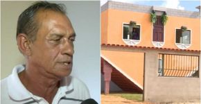 Pedreiro constrói casa de cabeça para baixo e faz sucesso