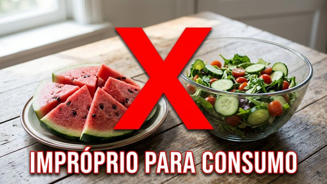 Guardar alimentos cortados em potes herméticos sob refrigeração impede a contaminação cruzada.