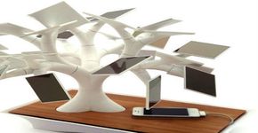 Francês cria carregador solar em forma de bonsai