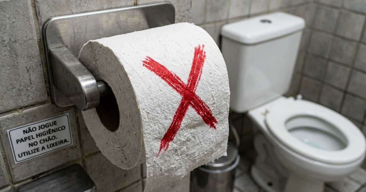 Muita gente no Brasil não entende por que não é indicado limpar o assento do vaso sanitário com papel higiênico