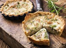 Featured side: Quer um lanche da tarde mais proteico? Aprenda a preparar essa quiche de atum