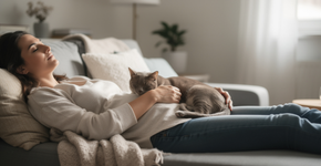 O que significa a insistência do gato em dormir no seu colo em momentos de estresse?