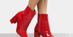 Bota vermelha: hit do inverno 2018 por menos de R$ 200