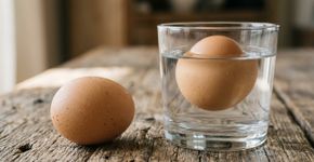 Colocar o ovo na água e vê-lo boiar não significa automaticamente que ele estragou: ovos mais velhos flutuam porque perdem umidade e a bolsa de ar interna aumenta com o tempo