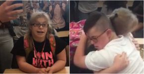 Menina com Síndrome de Down recebe proposta tocante de namorado