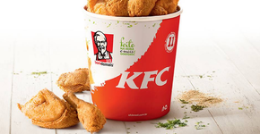 KFC faz promoção de 2 baldes de frango pelo preço de 1