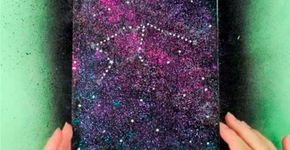 Aprenda a customizar um caderno com sua constelação favorita