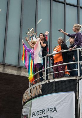 Parada LGBT na avenida Paulista 