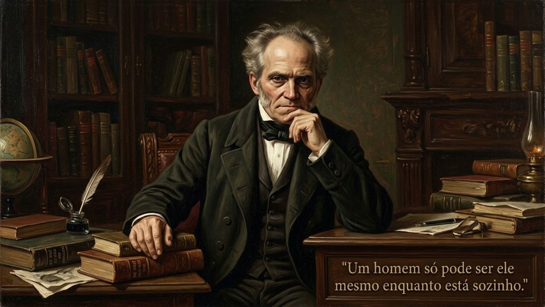 A solitude representa uma busca consciente por tranquilidade mental sem angústia.