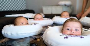 Spa criado especialmente para bebês oferece hidroterapia