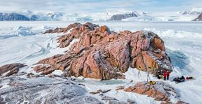As rochas rosas da Antártica revelam uma estrutura secreta gigantesca escondida sob o gelo por 175 milhões de anos