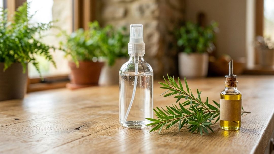 O uso combinado de vinagre de maçã, azeite e melaleuca ajuda a purificar a raiz e controlar a oleosidade excessiva.