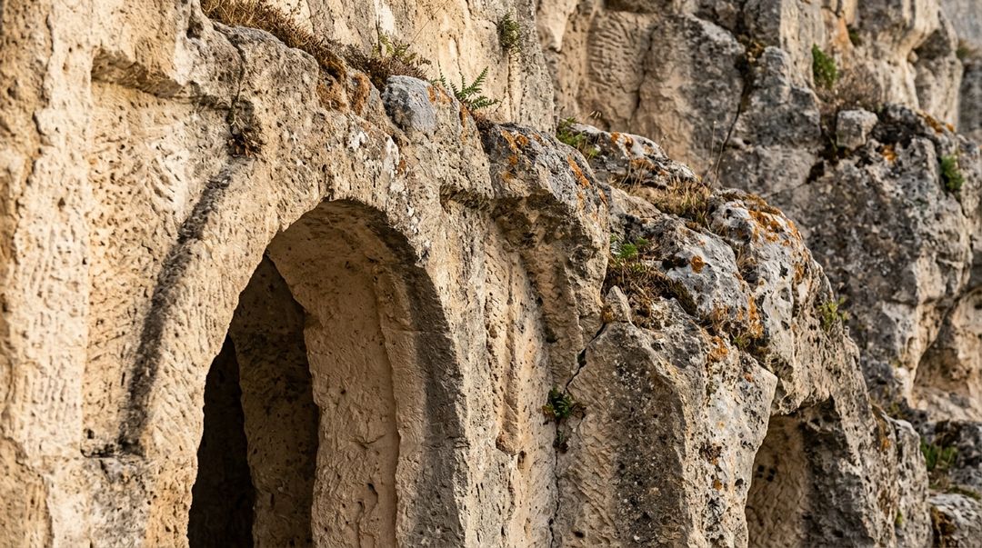 Geracoes transformaram cavernas naturais em uma cidade habitada incrustada diretamente na rocha.