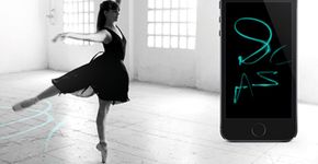 Sapatilha transforma movimentos de bailarina em ilustrações incríveis