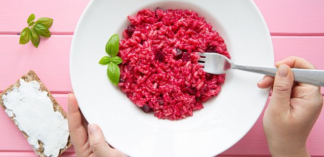Risoto de beterraba: cremoso e cheio de cor!