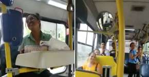 Cobradora de ônibus ganha bolo de aniversário surpresa