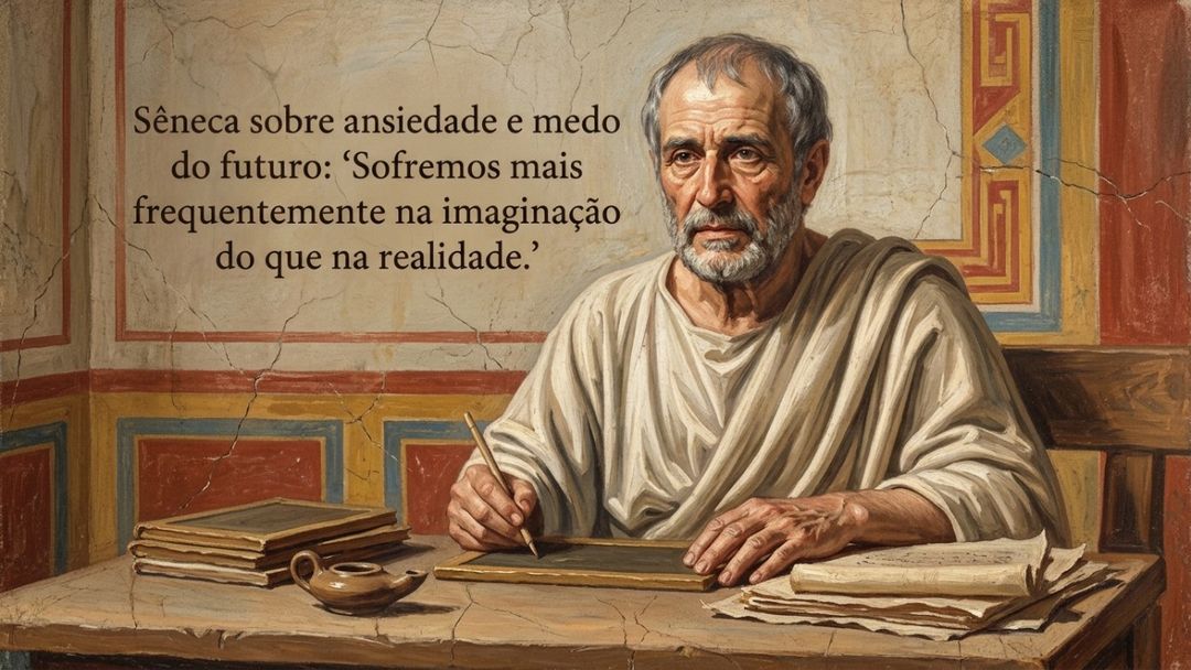 Sêneca destaca na Carta 13 que sofremos mais pela imaginação do que pelos acontecimentos reais.