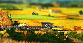 Obras de Van Gogh com tilt shift revelam pequenos mundos dentro dos quadros