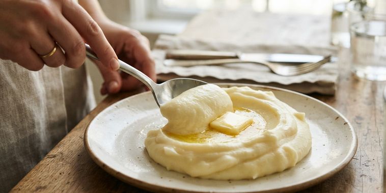 Featured main: Os chefs franceses dizem: o purê mais aveludado não é feito com mais leite, mas sim com o controle correto da manteiga gelada