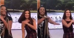 Fátima Bernardes cai no funk com Ludmilla e web vai à loucura