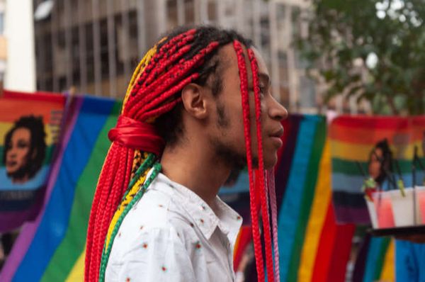 Parada LGBT na avenida Paulista 
