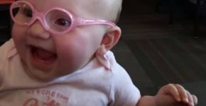 Em vídeo, bebê com miopia comemora ao enxergar bem pela primeira vez