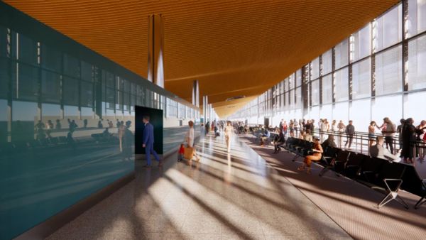 Área de embarque do novo terminal do Aeroporto de Congonhas