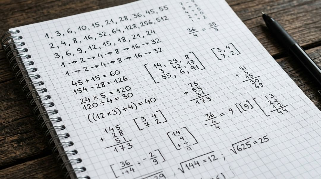 Estudar sequencias numericas ajuda a treinar a mente para identificar padroes rapidamente.