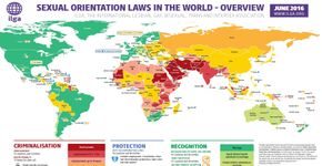 73 países criminalizam a homossexualidade; 47 reconhecem casamento gay