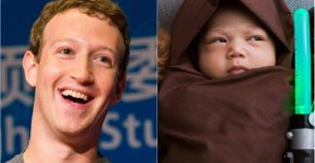 Mark Zuckerberg publica foto da filha vestida de Jedi do ‘Star Wars’; internautas copiam
