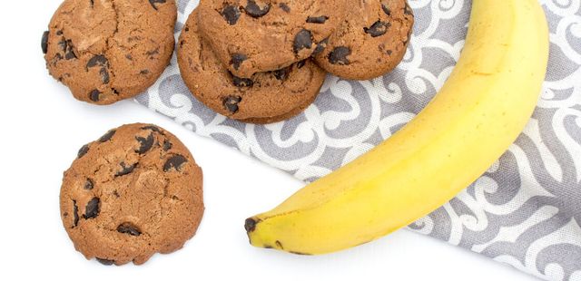 Cookie de banana nutritivo com apenas 5 ingredientes