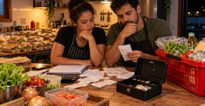 Casal abre uma pequena lanchonete em casa, vende muito no primeiro mês e entra em desespero quando percebe que quase todo o dinheiro recebido voltou para comprar ingredientes