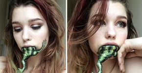 Artista prova que seu talento em maquiagem é fora do normal