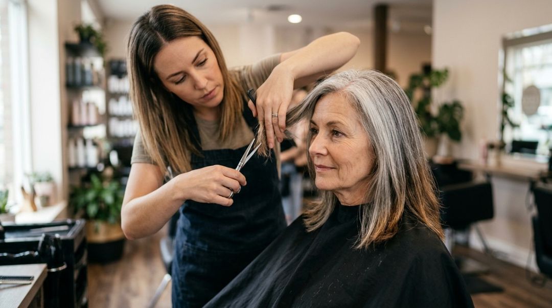 A fase mais incômoda costuma acontecer quando a raiz natural cresce enquanto o comprimento mantém outra cor.