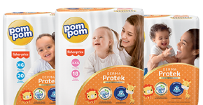 Pom Pom dá desconto de até 35% na fralda Derma Protek, que auxilia na hidratação e prevenção de irritações na pele do bebê