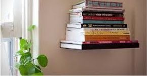 Aprenda a fazer uma estante de livros flutuante