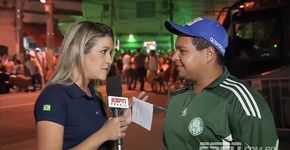 Após usar termo homofóbico, torcedor é questionado por repórter ao vivo