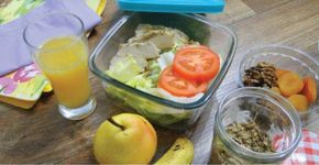 Como organizar melhor os alimentos na marmita de vidro