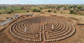 Arqueólogos encontraram na Índia um labirinto gigante de 15 círculos e suspeitam que ele possa estar ligado a comerciantes vindos do mundo romano