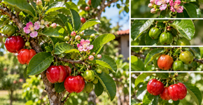 A aceroleira pode produzir várias floradas no mesmo período e cada uma delas segue um ritmo diferente